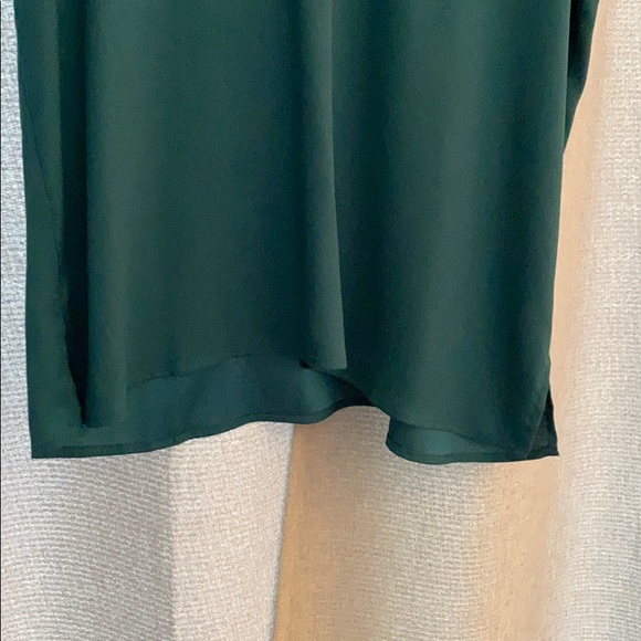 Ann Taylor v neck teal blouse EUC - Picture 4 of 5